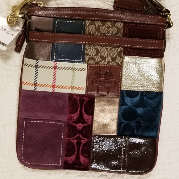 coach patchwork crossbody purse